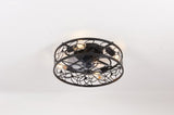 18.1-inch Black Vintage Caged Ceiling Fan Light Quiet Operation, Remote Control, Industrial Style W1340P246414