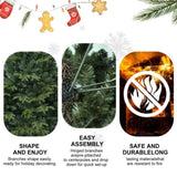 Artificial 4ft Green Christmas Tree with 856 PE/PVC Mixed Branch Tips, Steel wire, Hinged Premium & 20757234