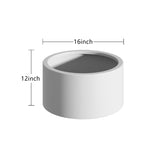 Heavy Duty Corten Steel Round Raised Garden Bed Kit 15.5" Dia. x 12" H. Pre-Rusted Metal Planter W3077P276888
