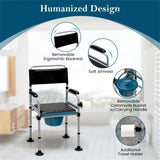 Black shower toilet chair and bucket 88038090