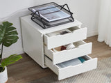 3-Drawer Vertical Filing Cabinet Rolling Wood Mobile File Cabinets Under Desk for Home Office with T3623P493349