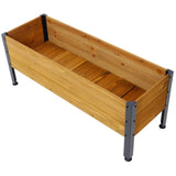 Wood Rectangular Garden Planter Box Raised Bed Outdoor,Planters for Outdoor Plants ,Elevated Herbs 57850929