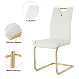 Modern dining table with PU cushion seat dining chair Living Room Chair Upholstered chair with W210P143670