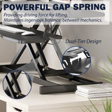 ZNTS 32 Inch Desk Converter, Height Adjustable Sit to Stand Riser, Dual Monitor and Laptop Workstation 74924581