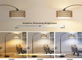 Arc Floor Lamp Remote, Modern LED Floor Lamp Dimmable Bulb, Boho Farmhouse Standing lamp W2738P227438