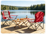 2 Pack Heavy Duty Folding Camping 330 LBS Capacity, 600D Oxford Padded Portable Outdoor Lawn 48570752