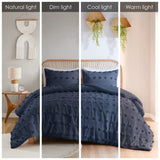 King/Cal King Clip Jacquard Comforter Set B035P148303