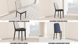 A set of 4 dining chair, modern style chair made of high-quality PU Leather fabric with thick soft W2189P168409