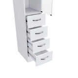 Preston Linen Cabinet, Three Shelves, Four Drawers B128P148966