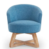 Swivel with cross-shaped wooden base,Lounge with solid wood legs, 360&degfreely Swivel W2186P166255