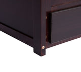 Twin Size Bed Headboard, Footboard, Trundle and Three Storage Drawers, Twin Size Pine Wood Bed W504P197165