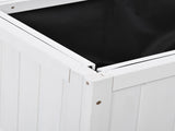 35.4''x17.7''x37.4'' Mini Wood Cold Frame, Compact 2 Doors Garden Greenhouse Wheels, Raised Bed 41915900