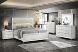 ZNTS 1pc Modern Contemporary Dresser w Six Storage Drawers Jewelry Tray White Cream Finish Bedroom Wooden B011P215601