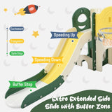 ZNTS Kids Slide Playset Structure 9 in 1, Spaceship Set with Slide, Arch Tunnel, Ring Toss, Drawing 25255956