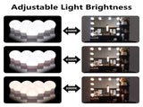 Large Vanity Set with 10 LED Bulbs, Makeup Table with Cushioned Stool, 3 Storage Shelves 1 Drawer 1 67872375