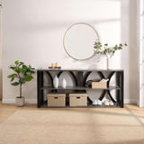 3-Tier Industrial Console Table,70.87 inch, Narrow Entry Table Long Table with Storage for Entryway, W2317P230086