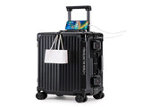 20 Inch Carry On Luggage, Aluminum Frame ABS Hard Shell Suitcase with USB Charging Port, Foldable W2787P536196