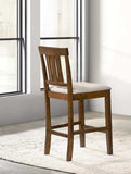 Beautiful Cherry Color Counter Height 2Pc Dining Pub Height Chairs Dining Room Wooden Furniture B011P232904
