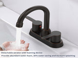 2 Handles Bathroom Sink Faucet, Oil Rubbed Bronze Centerset RV Bathroom Faucets for 2/3 HoleUnable 81955127