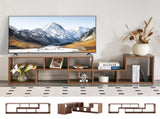 2 Pieces Cube TV Stand,Free Combination Gaming Entertainment Center Media Stand,Open Storage 83940483