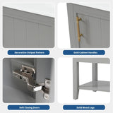 20" Bathroom Vanity with Sink, Bathroom Cabinet with Soft Closing Door, Storage Rack and Open Shelf, WF308492AAE