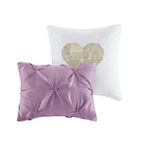 Twin/Twin XL Metallic Printed and Pintucked Comforter B03595892