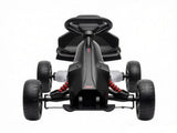 12V Kids Ride On Go Kart Black, EVA Tires, for Pavement & Lawn Driving, 2 Speeds, Safety Belt, 3-8 50507327