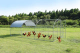 ZNTS Large metal chicken coop upgrade three support steel wire impregnated plastic net cage, Oxford cloth 44427995