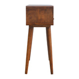 Curved Chestnut Console Table B182P166489
