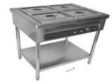 4-Pan Commercial Food Warmer, Professional Buffet Catering Food Warmer, Electric Steam Table, 15727590