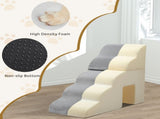 5 Step Pet Stairs for Dog,Cat Grey 07363262