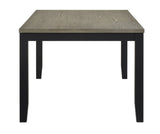1pc Contemporary Dining Table Rectangular Wood Base Two-Tone Brown Black Finish Wooden Dining Room B011P264142