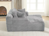 Full- compressed Chaise Lounge Sofa Bed 48.8" Upholstered Sofa Couch with Removable Pillows, Modern N719P288545E