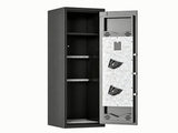 52" Tall Black Rifle Safe, Biometric & Keypad Lock, Adjustable Gun Racks with Built-in Alarm System, 54529138