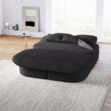 75''2-in-1 Foldable Sofa,Convertible Sleeper Foam Sofa Bed with Multi Functional Blanket, Chenille W834P317050