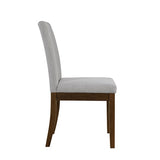 Upholstered Channel-back Dining Chair Set of 2 B035P262673