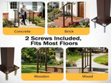 Handrails for Outdoor Steps, Iron Handrail Fits 1 Step, Transitional Handrail with Installation Kit, 32811396