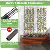 19 x 64Outdoor Plant Support Frame for Raised Garden Bed 66032699