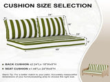 Outdoor Loveseat Cushion Set, 48 x 24 inch, Water Repellent Patio Furniture Cushions Replacement 98887834