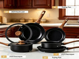 17-piece aluminum pot set 84434336