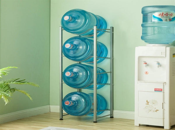 4-Tier Water Rack Stainless Steel Heavy Duty Water Cooler Jug Rack 380 ...