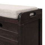 ZNTS TREXM Storage Bench with Removable Basket and 2 Drawers, Fully Assembled Shoe Bench with Removable WF199578AAB