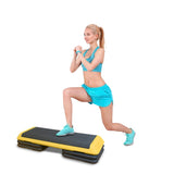 ZNTS Adjustable Aerobic Stepper Workout Step with 4 Risers Fitness & Exercise Platform Trainer 91481730