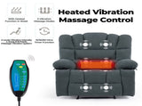 Massage Recliner Chair Sofa with Heating Vibration W1403P152415