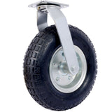 4PCS 12IN CASTER pneumatic tire, Caster Wheel, Swivel Plate, Steel Hub with W465130469