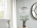 2-Light Beaded Chandelier B03595695