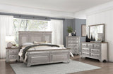 Traditional Two-Tone Bedroom Furniture 1pc Nightstand of 2x Drawers Gray and Brown Top Elegant Look B011118993