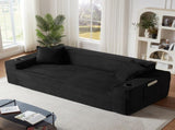 3Seater Sofa Boneless Couches,No Assembly Needed, Modern Sofa for Compact Living Rooms, Apartments, W2339P481752