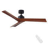 52" Black Lowe Profile Ceiling Fan without Light W1367P270462