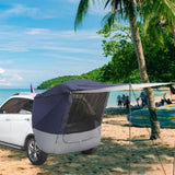 ZNTS 140*180*167cm Silver Tape Hardcore SUV Rear Tent Camping Tent Navy Blue Dark Gray 18384939